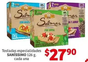 Tostadas especialidades SANÍSSIMO 126 g.