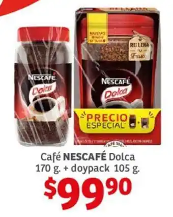 Soriana Híper Café NESCAFÉ Dolca 170 g. + doypack 105 g. oferta