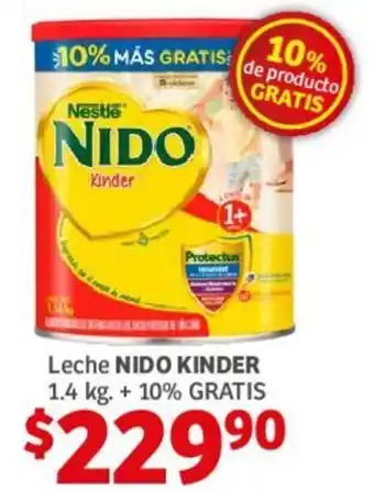 Soriana Híper Leche NIDO KINDER 1.4 kg. + 10% GRATIS oferta