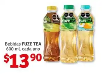 Soriana Híper Bebidas FUZE TEA 600 ml. oferta