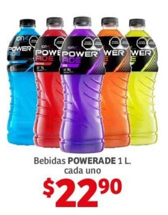 Soriana Híper Bebidas POWERADE 1 L. oferta