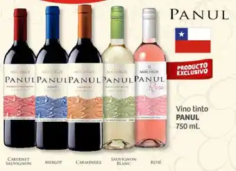 Soriana Híper Vino tinto PANUL 750 ml. oferta