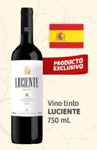 Soriana Híper Vino tinto LUCIENTE 750 ml. oferta