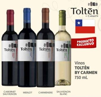 Vinos TOLTÉN BY CARMEN 750 ml.