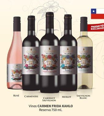 Soriana Híper Vinos CARMEN FRIDA KAHLO Reserva 750 ml. oferta