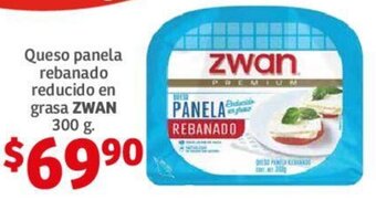 Soriana Híper Queso panela rebanado reducido en grasa ZWAN 300 g. oferta