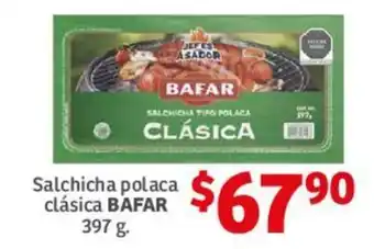 Soriana Híper Salchicha polaca clásica BAFAR 397 g. oferta