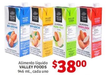 Soriana Híper Alimento líquido VALLEY FOODS 946 ml., cada uno oferta