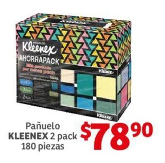 Soriana Híper Pañuelo KLEENEX 2 pack 180 piezas oferta