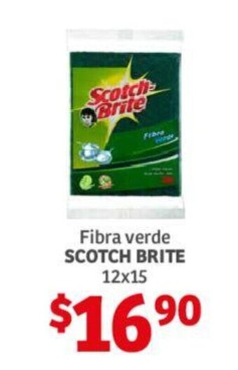 Soriana Híper Fibra verde SCOTCH BRITE 12x15 oferta