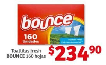 Soriana Híper Toallitas fresh BOUNCE 160 hojas oferta