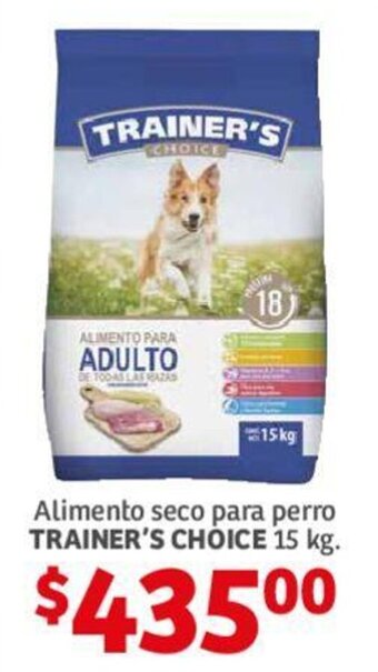 Alimento seco para perro TRAINER'S CHOICE 15 kg.