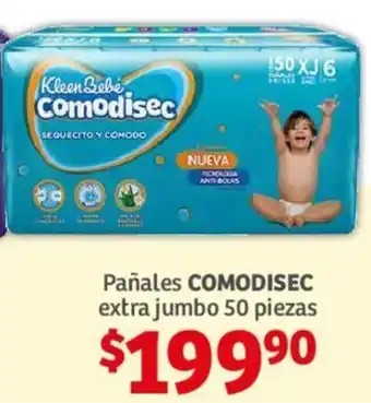 Soriana Híper Pañales COMODISEC extra jumbo 50 piezas oferta