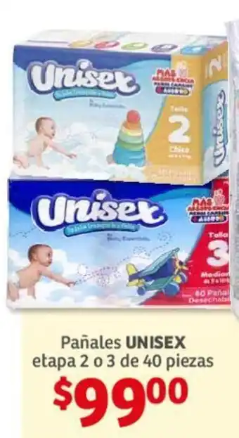 Soriana Híper Pañales UNISEX etapa 2 o 3 de 40 piezas oferta