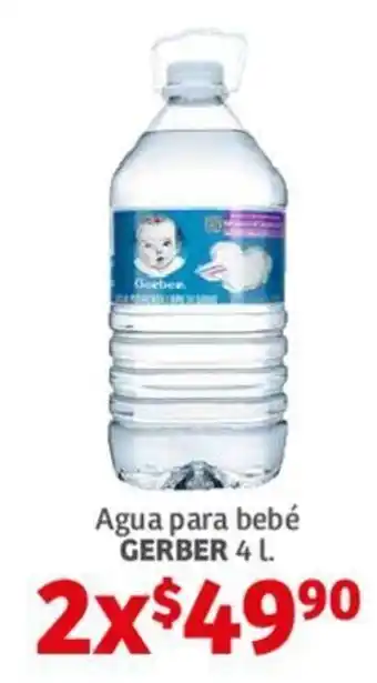 Soriana Híper Agua para bebé GERBER 2 x 4 L. oferta