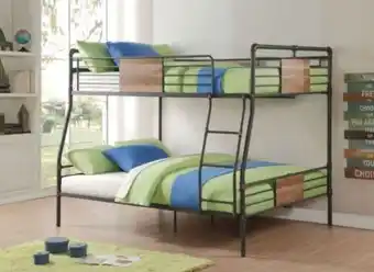 Muebles Dico Litera matrimonial - queen size brantley  negro oferta