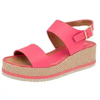 Been class sandalia color coral para mujer, código 117789