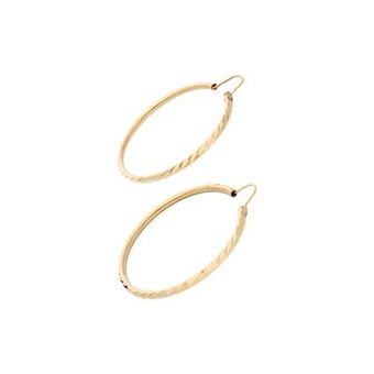 Nacional Monte de Piedad Arracadas facetadas en oro amarillo 14 kilates. oferta