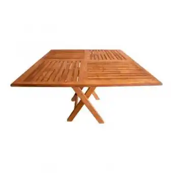 Mesa plegable cuadrada andrea café iii