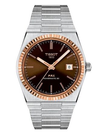 Reloj tissot prx powermatic 80 gold para hombre t9314074129100