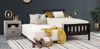 Muebles Dico Cama individual elena chocolate con cama baja oferta