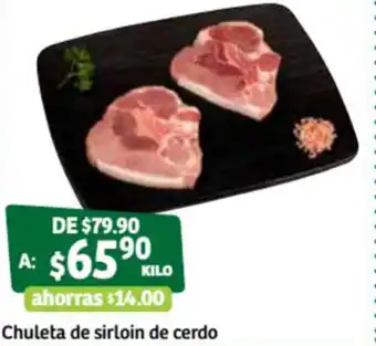 Soriana Súper Chuleta De Sirloin De Cerdo oferta