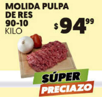 Merco Molida Pulpa De Res 90-10 oferta