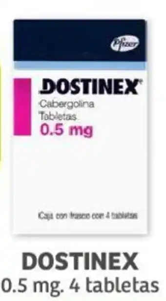 DOSTINEX 0.5 mg. 4 tabletas