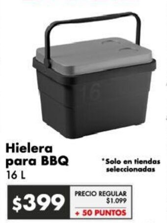Soriana Híper Hielera para BBQ 16 L oferta