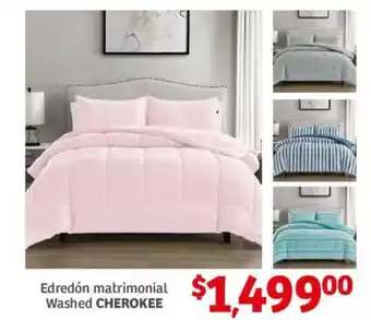 Edredón matrimonial Washed CHEROKEE