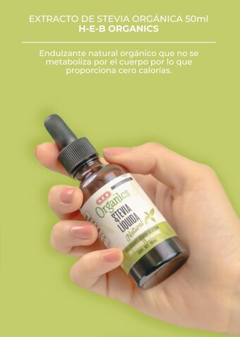 HEB EXTRACTO DE STEVIA ORGÁNICA 50ml H-E-B ORGANICS oferta