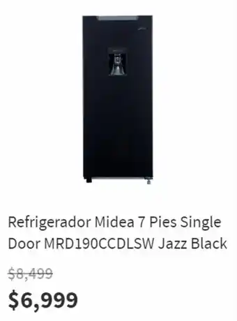 Elektra Refrigerador Midea 7 Pies Single Door MRD190CCDLSW Jazz Black oferta