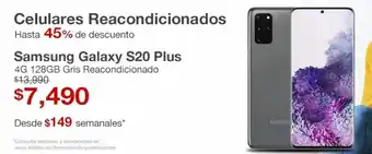 Elektra Samsung Galaxy S20 Plus 4G 128GB Gris Reacondicionado oferta