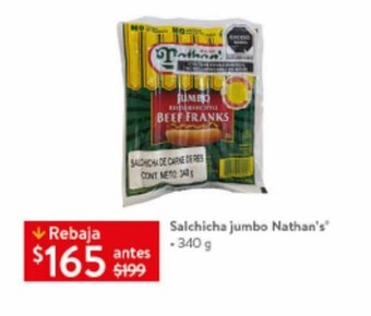 Salchicha jumbo Nathan's - 340 g