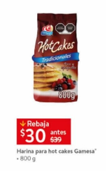 Harina para hot cakes Gamesa 800 g