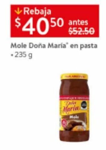 Walmart Mole Doña María en pasta • 235 g oferta