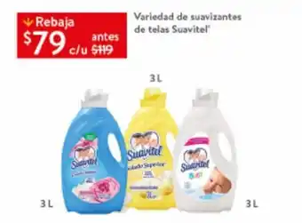 Walmart Variedad de suavizantes de telas Suavitel 3 L oferta