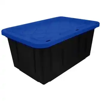 Caja de plástico de uso rudo 102 l negro