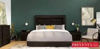 Casa de las Lomas Recamara queen size constanza negro 5 piezas oferta