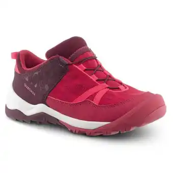 Tenis de senderismo niños con lazada rápida burdeos 22 a 24