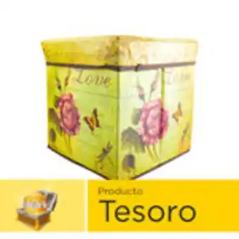 Caja organizadora inkanto decorado rosas 30x30x30cm