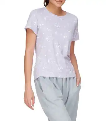 Playera cuello redondo pijama con estrellas unwind by epsilon mujer