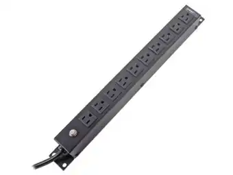 Pdu barra horizontal multicontacto linkedpro htcm-1u-10c con 10 salidas para montaje en rack de 19