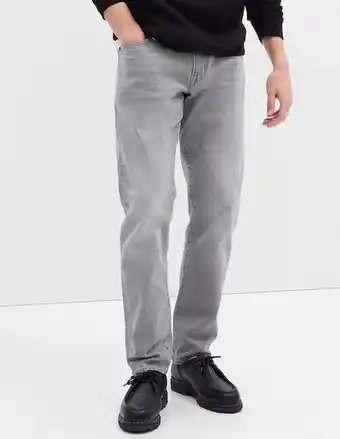 Jeans straight lavado whisker para hombre