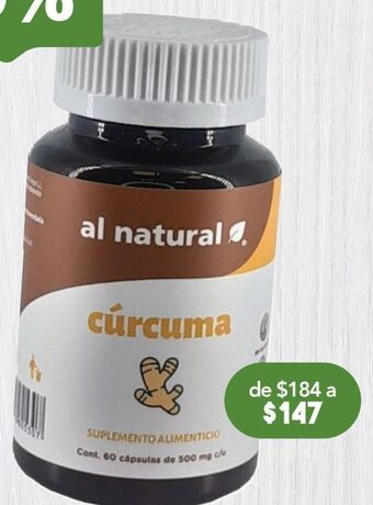 Farmacia San Pablo Al natural sup alim curcu 500 mg c/60cap oferta