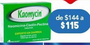 Farmacia San Pablo Kaomycin c/neomicina tab 129mg caj c/20 oferta