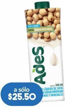 Farmacia San Pablo Ades bebida de soya natural ligh c/946ml oferta