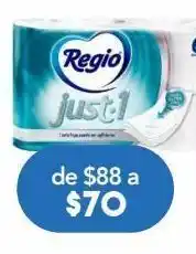 Regio papel higienico just 1 c/6pzs