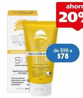 Fotosun protector solar uv 100 c/60ml