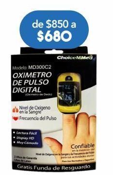 Farmacia San Pablo Choicemmed oximetro digital c/1pza oferta